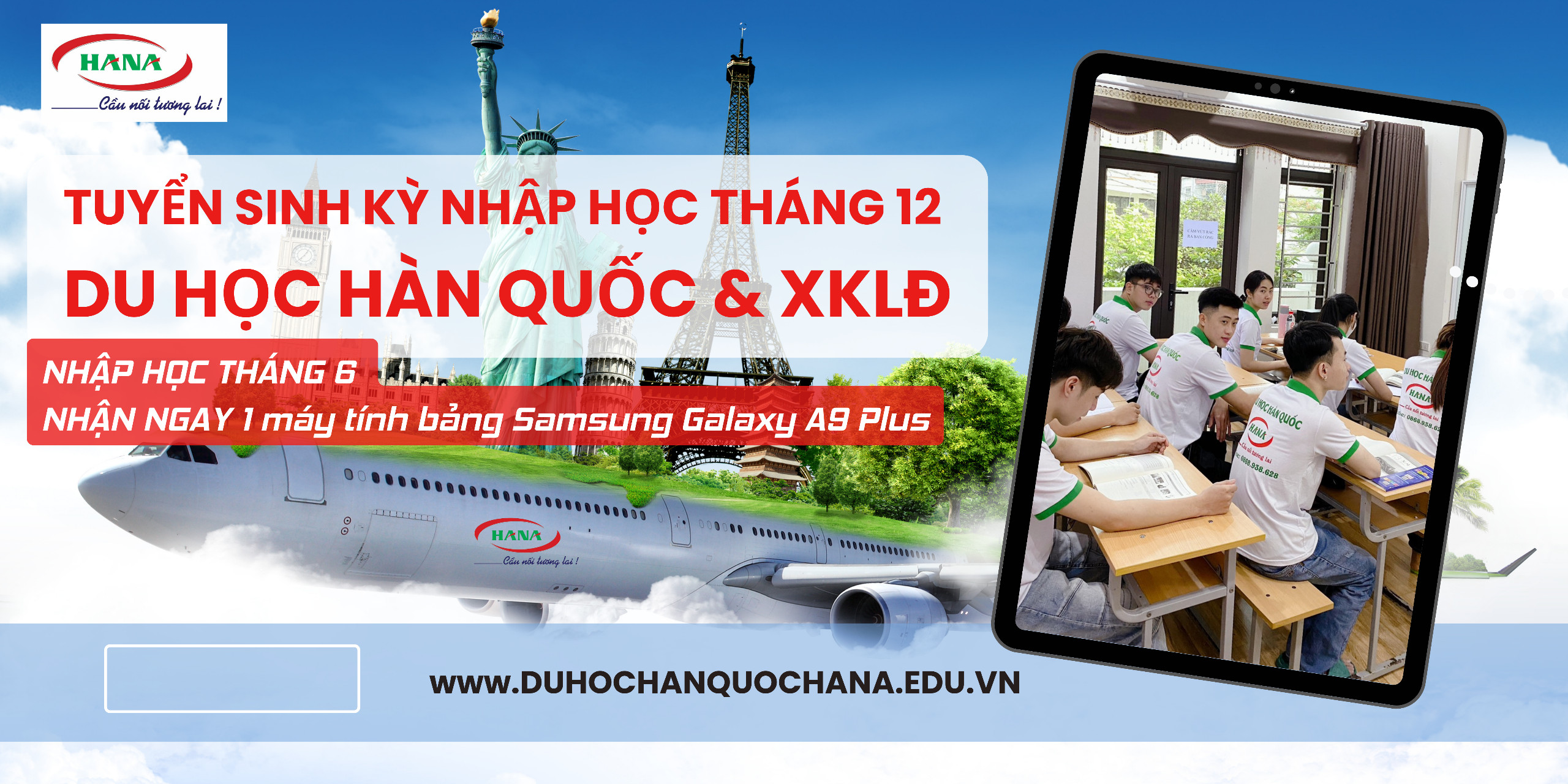 📣 Thông báo Tuyển sinh DU HỌC HÀN QUỐC